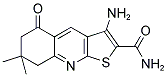 3-AMINO-7,7-DIMETHYL-5-OXO-5,6,7,8-TETRAHYDRO-THIENO[2,3-B]QUINOLINE-2-CARBOXYLIC ACID AMIDE 结构式