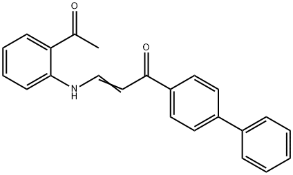 (E)-3-(2-乙酰苯胺基)-1-[1,1'-联苯]-4-基-2-丙烯-1-酮 结构式