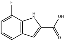 7-氟吲哚-2-羧酸 结构式