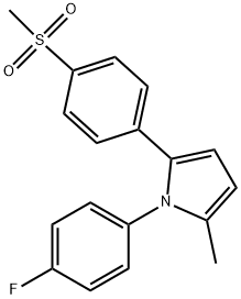 1-(4-FLUOROPHENYL)-2-METHYL-5-[4-(METHYLSULFONYL)PHENYL]-1H-PYRROLE 结构式