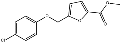 5-((4-氯苯氧基)甲基)呋喃-2-羧酸甲酯 结构式