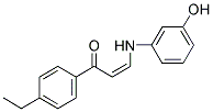 1-(4-ETHYLPHENYL)-3-(3-HYDROXYANILINO)-2-PROPEN-1-ONE 结构式