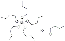正丁醇铌钾, 2.5% W/V IN ISOPROPANOL, 99% (METALS BASIS) 结构式