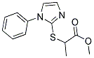 METHYL 2-[(1-PHENYL-1H-IMIDAZOL-2-YL)SULFANYL]PROPANOATE 结构式