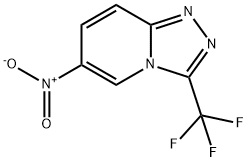 6-Nitro-3-(trifluoromethyl)[1,2,4]triazolo[4,3-a]pyridine 结构式