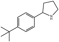 2-(4-叔丁基苯基)吡咯烷 结构式