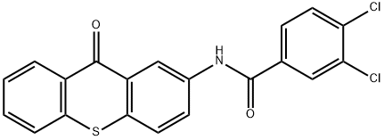 3,4-DICHLORO-N-(9-OXO-9H-THIOXANTHEN-2-YL)BENZENECARBOXAMIDE 结构式