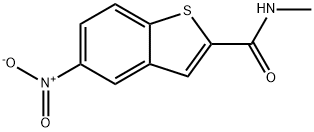 N-甲基-5-硝基-2-苯并噻吩甲酰胺 结构式