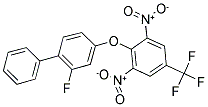 2,6-DINITRO-4-(TRIFLUOROMETHYL)PHENYL 2-FLUORO[1,1'-BIPHENYL]-4-YL ETHER 结构式