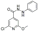 2-CHLORO-6-METHOXY-N'-PHENYLISONICOTINOHYDRAZIDE 结构式