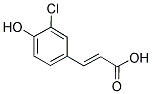 3-CHLORO-4-HYDROXYCINNAMIC ACID 结构式