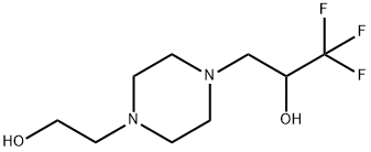 1,1,1-三氟-3-(4-(2-羟乙基)哌嗪-1-基)丙烷-2-醇 结构式