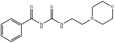 N-BENZOYL-N'-(2-MORPHOLINOETHYL)THIOUREA 结构式