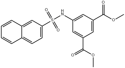 METHYL 5-(2-NAPHTHYLSULFONYL)AMINO-3-(METHOXYCARBONYL)BENZOATE 结构式