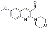 6-METHOXY-2-MORPHOLIN-4-YL-QUINOLINE-3-CARBALDEHYDE 结构式