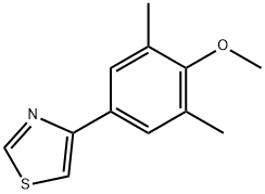 4-(4-甲氧基-3,5-二甲基苯基)噻唑 结构式