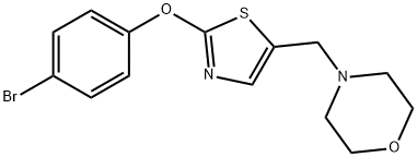 4-([2-(4-BROMOPHENOXY)-1,3-THIAZOL-5-YL]METHYL)MORPHOLINE 结构式