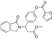 4-[3-METHOXY-3-OXO-1-(1-OXO-1,3-DIHYDRO-2H-ISOINDOL-2-YL)PROPYL]PHENYL 2-FUROATE 结构式