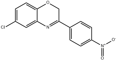 6-CHLORO-3-(4-NITROPHENYL)-2H-1,4-BENZOXAZINE 结构式