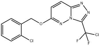 2-CHLOROBENZYL 3-[CHLORO(DIFLUORO)METHYL][1,2,4]TRIAZOLO[4,3-B]PYRIDAZIN-6-YL ETHER 结构式