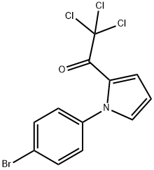 1-[1-(4-BROMOPHENYL)-1H-PYRROL-2-YL]-2,2,2-TRICHLORO-1-ETHANONE 结构式