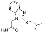 2-[2-(ISOBUTYLTHIO)-1H-BENZIMIDAZOL-1-YL]ACETAMIDE 结构式