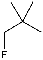 1-FLUORO-2,2-DIMETHYLPROPANE 结构式