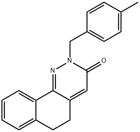 2-(4-METHYLBENZYL)-5,6-DIHYDROBENZO[H]CINNOLIN-3(2H)-ONE 结构式