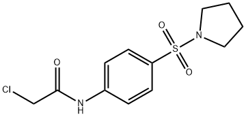 2-氯-N-(4-吡咯烷-1-基磺酰基苯基)乙酰胺 结构式