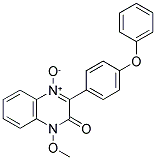 1-METHOXY-3-(4-PHENOXYPHENYL)QUINOXALIN-2(1H)-ONE 4-OXIDE 结构式