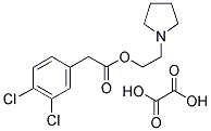 1-PYRROLIDINYLETHYL 3,4-DICHLOROPHENYLACETATE N-(2-(3,4-DICHLOROPHENYL)ACETOXY)ETHYLPYRROLIDINE OXALATE SALT 结构式