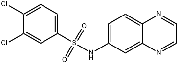 3,4-二氯-N-(喹喔啉-6-基)苯磺酰胺 结构式