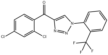(2,4-DICHLOROPHENYL)(1-[2-(TRIFLUOROMETHYL)PHENYL]-1H-1,2,3-TRIAZOL-4-YL)METHANONE 结构式