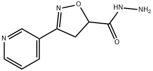 3-(3-PYRIDINYL)-4,5-DIHYDRO-5-ISOXAZOLECARBOHYDRAZIDE 结构式