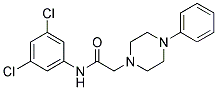 N-(3,5-DICHLOROPHENYL)-2-(4-PHENYLPIPERAZINO)ACETAMIDE 结构式