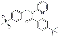 4-TERT-BUTYL-N-(4-(METHYLSULPHONYL)BENZYL)-N-(PYRIDIN-2-YL)BENZAMIDE 结构式