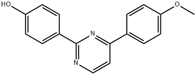 4-[4-(4-METHOXYPHENYL)-2-PYRIMIDINYL]BENZENOL 结构式