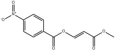 3-甲氧基-3-氧代丙-1-烯-1-基4-硝基苯甲酸 结构式