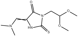 3-(2,2-DIMETHOXYETHYL)-5-[(Z)-(DIMETHYLAMINO)METHYLIDENE]-2-THIOXODIHYDRO-1H-IMIDAZOL-4-ONE 结构式