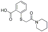 苯甲酸,2-(2-氧代-2-哌啶-1-基-乙基硫基)- 结构式