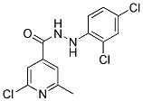 2-Chloro-N'-(2,4-dichlorophenyl)-6-methylisonicotinohydrazide 结构式