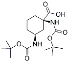 Boc-cis-1,3-amino-1-cyclohexane carboxylic acid 结构式