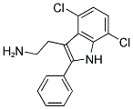 2-(4,7-DICHLORO-2-PHENYL-1H-INDOL-3-YL)ETHANAMINE 结构式