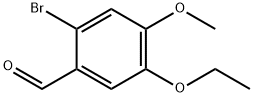 2-溴-5-乙氧基-4-甲氧基-苯甲醛 结构式