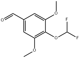 4-(DIFLUOROMETHOXY)-3,5-DIMETHOXYBENZALDEHYDE 结构式
