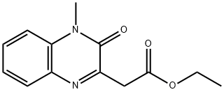 ETHYL 2-(4-METHYL-3-OXO-3,4-DIHYDRO-2-QUINOXALINYL)ACETATE 结构式