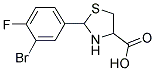 2-(3-BROMO-4-FLUORO-PHENYL)-THIAZOLIDINE-4-CARBOXYLIC ACID 结构式