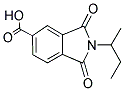 2-SEC-BUTYL-1,3-DIOXO-2,3-DIHYDRO-1 H-ISOINDOLE-5-CARBOXYLIC ACID 结构式