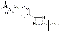 4-[5-(2-CHLORO-1,1-DIMETHYLETHYL)-1,2,4-OXADIAZOL-3-YL]PHENYL-N,N-DIMETHYLSULFAMATE 结构式