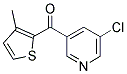 3-CHLORO-5-(3-METHYL-2-THENOYL)PYRIDINE 结构式